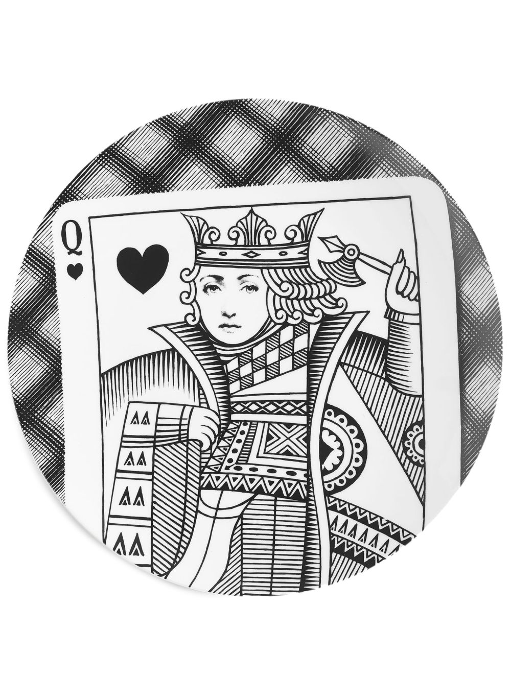 Fornasetti Tema e Variazioni n.208 餐盘 - 黑色