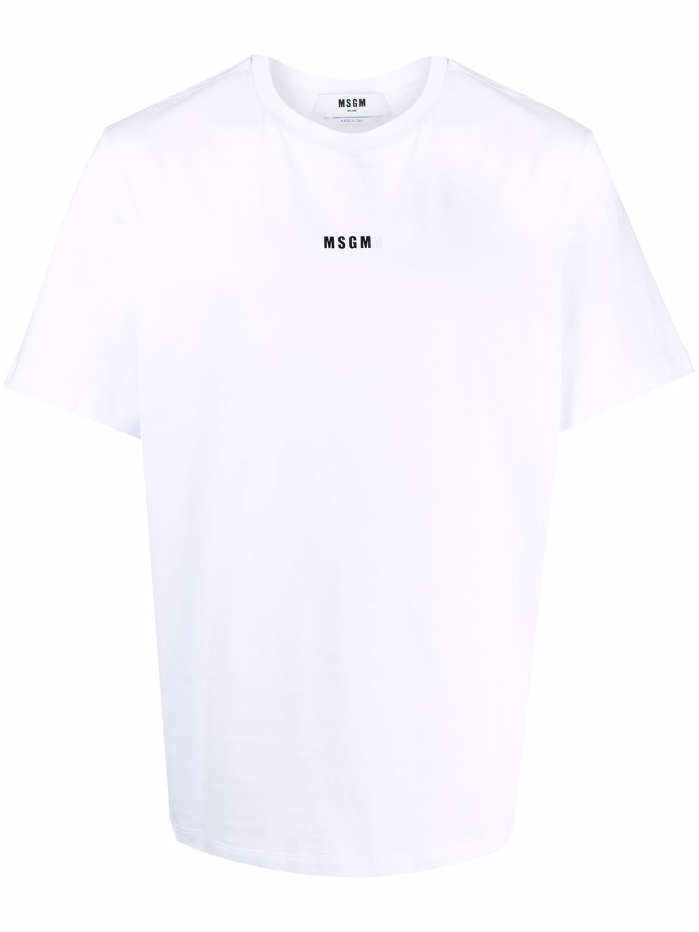 MSGM logo印花T恤 - 白色