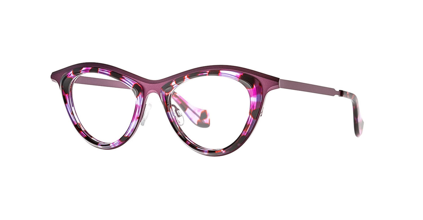 Theo Eyewear 镶嵌款 005 紫色处方眼镜