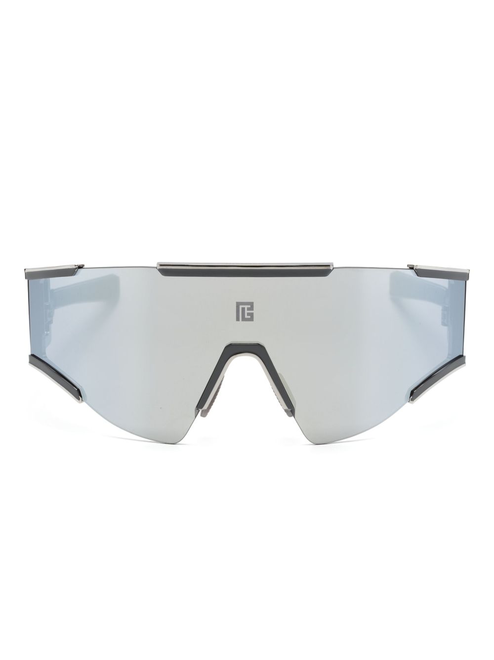 Balmain Eyewear Fletche 盾形太阳眼镜 - 银色