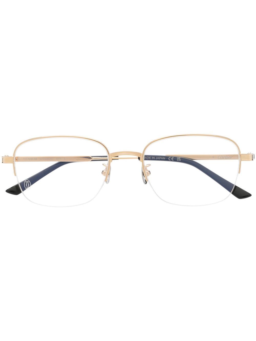 Cartier Eyewear 方框眼镜 - 金色