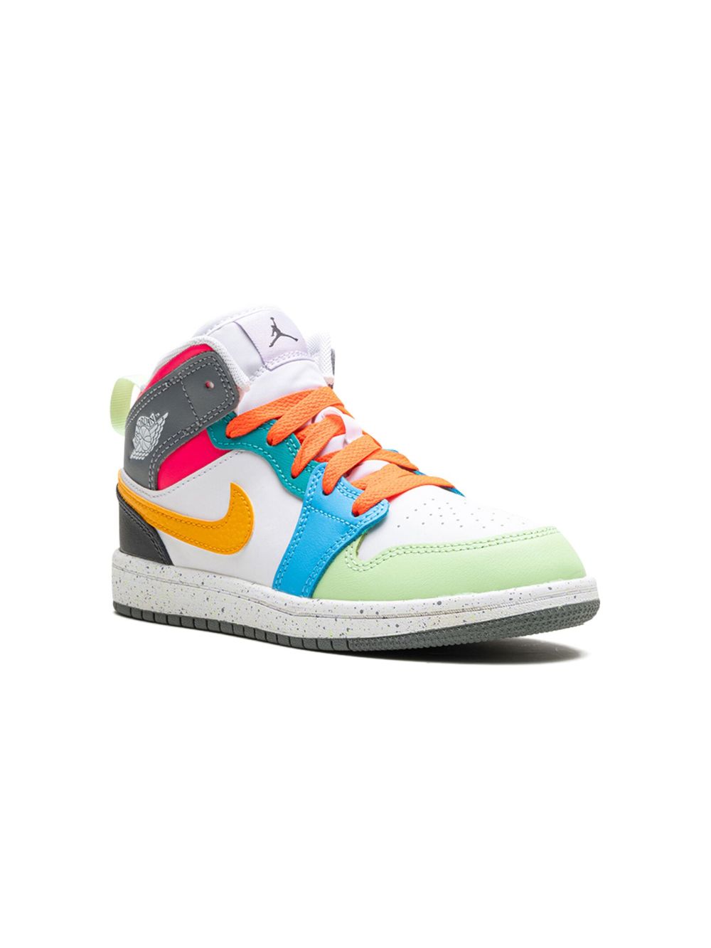 Jordan Kids Air Jordan 1 Mid Multi Color 运动鞋 - 白色