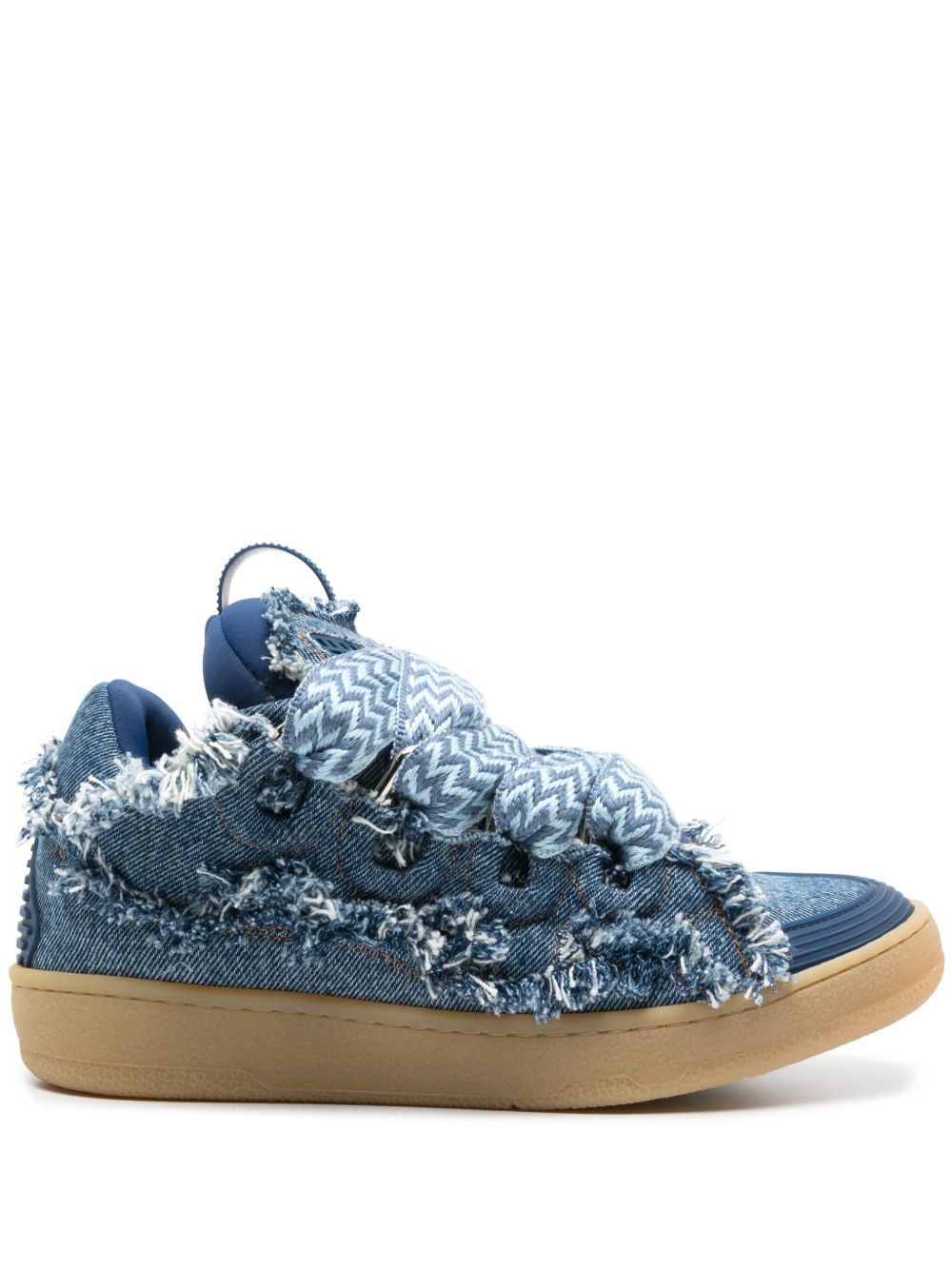 Lanvin Curb 牛仔运动鞋 - 蓝色
