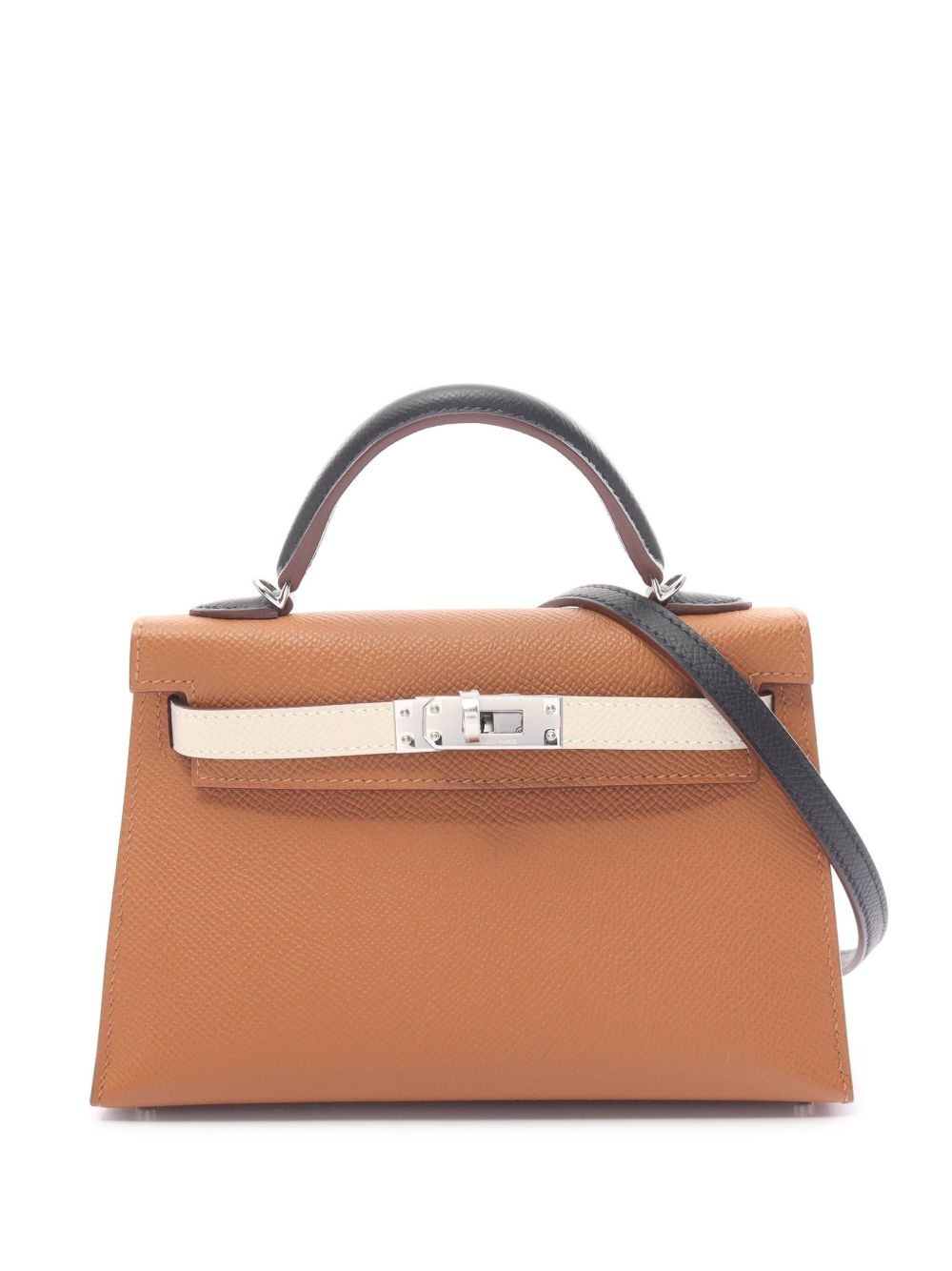 Hermès Pre-Owned Mini Kelly 两用手提包（2022年典藏款） - 中性色