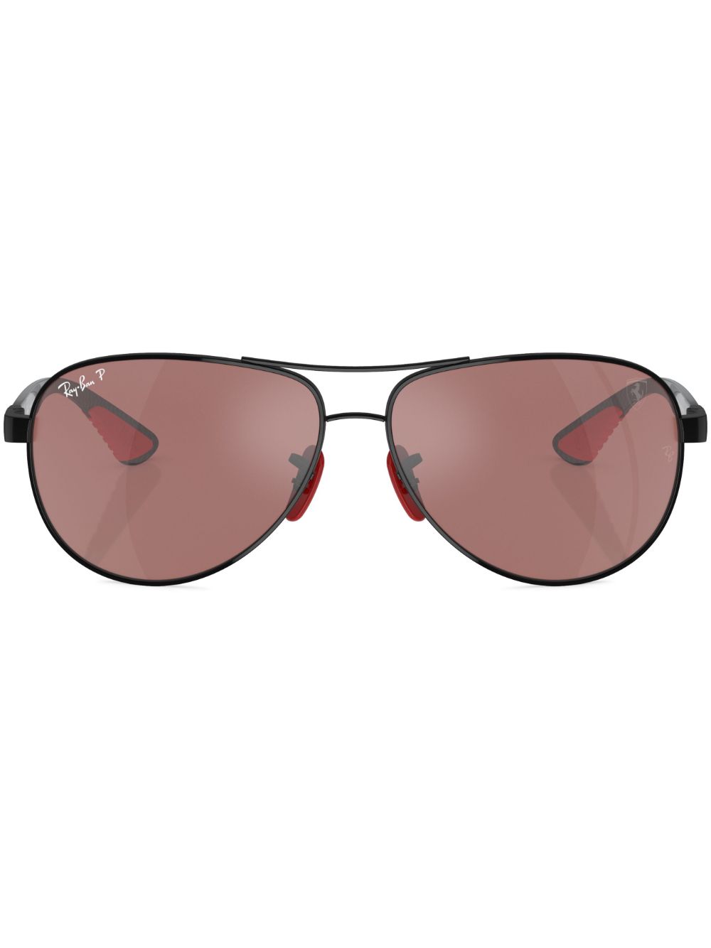 Ray-Ban 渐色镜片飞行员太阳眼镜 - 黑色