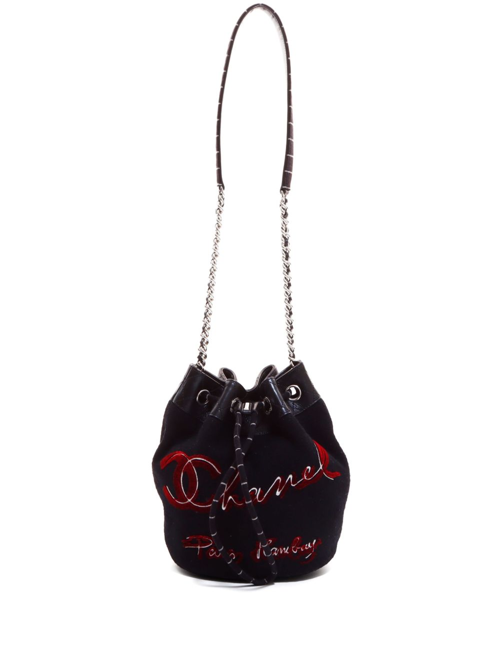CHANEL Pre-Owned Paris-Hamburg 水桶包（2018年典藏款） - 黑色