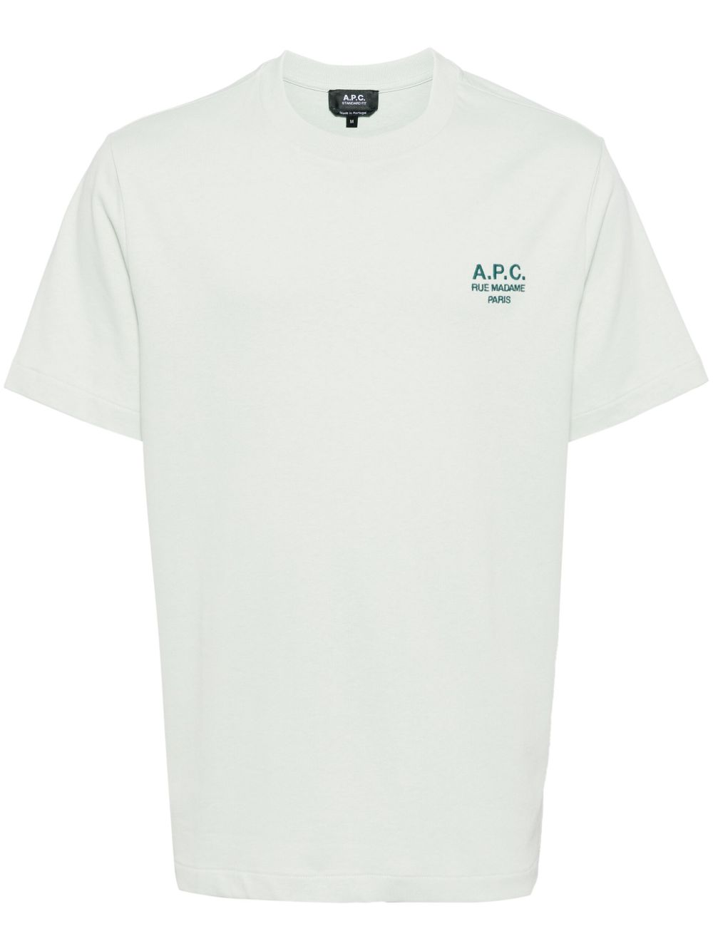 A.P.C. logo刺绣T恤 - 绿色