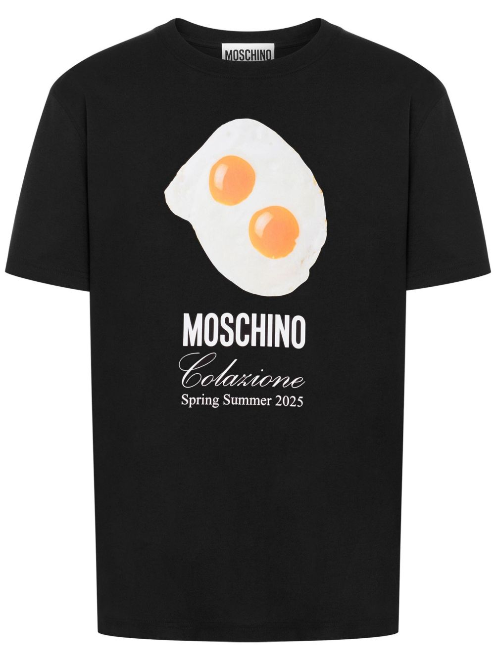 Moschino 蛋形印花T恤 - 黑色