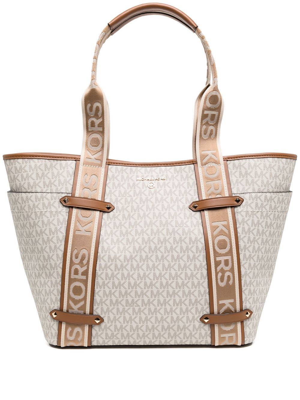 Michael Kors Maeve logo手柄托特包 - 褐色