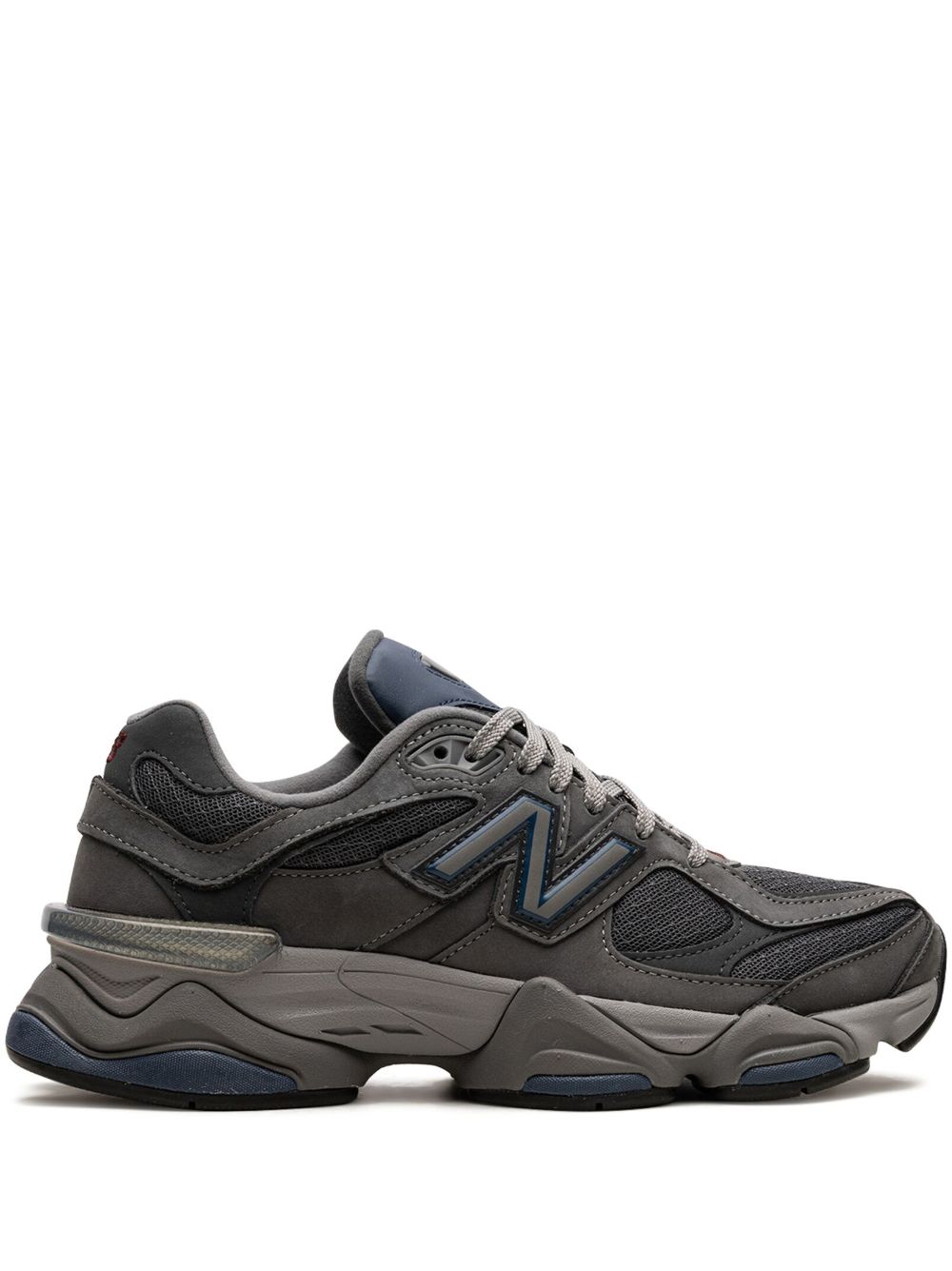 New Balance 9060 绒面皮拼接运动鞋 - 灰色