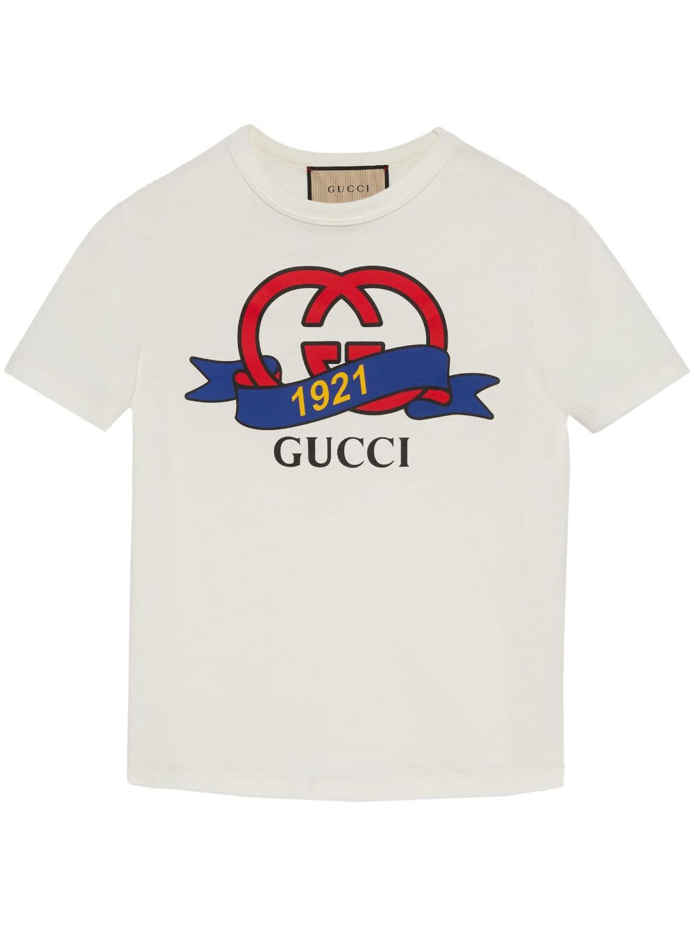 Gucci 1921 Interlocking G 棉T恤 - 白色