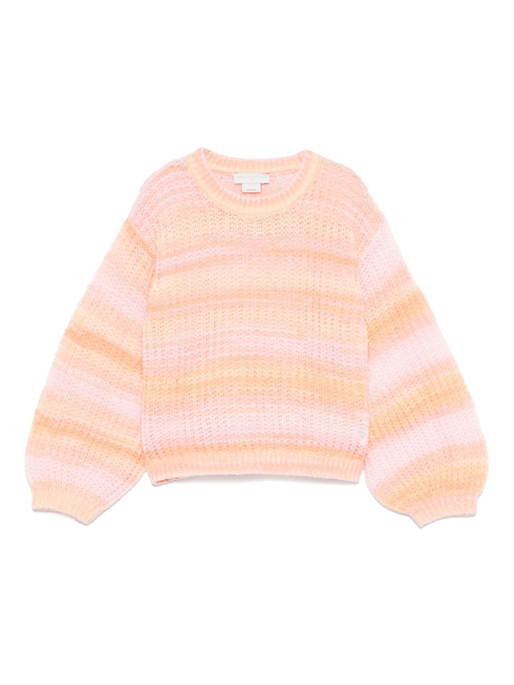 Stella McCartney Kids 条纹毛衣 - 粉色