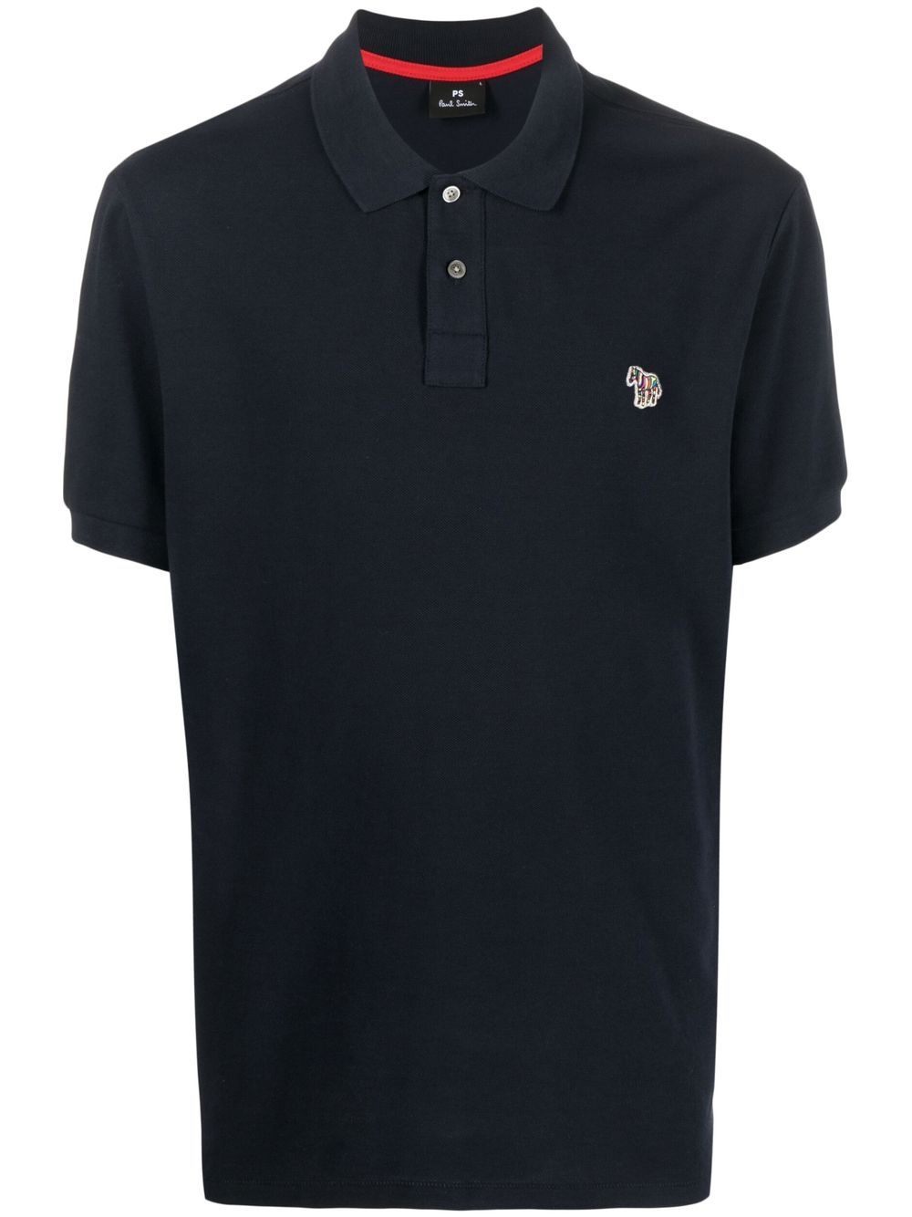 PS Paul Smith 斑马图案polo衫 - 蓝色