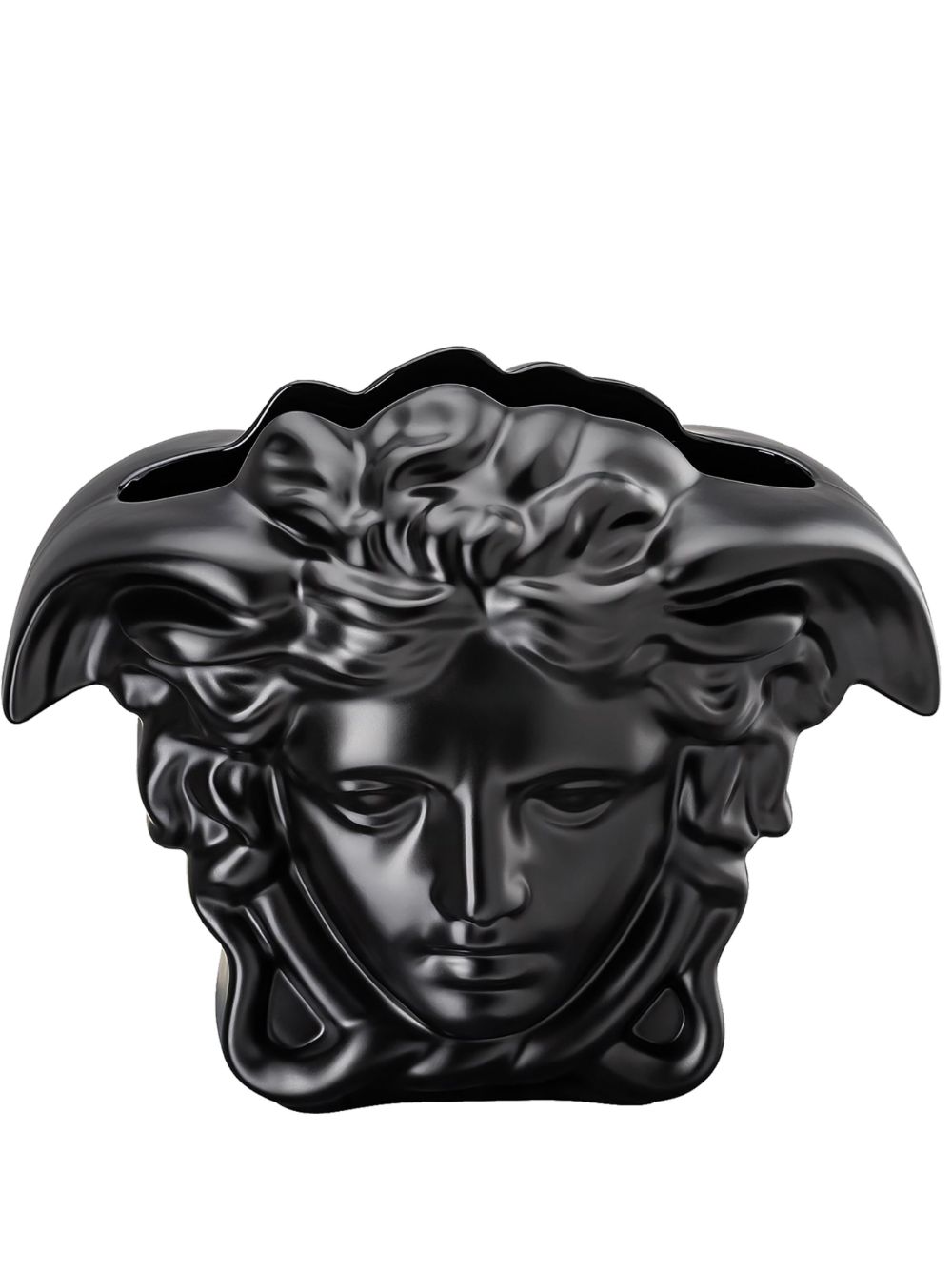 Versace Medusa Grande 陶瓷花瓶（37厘米） - 黑色