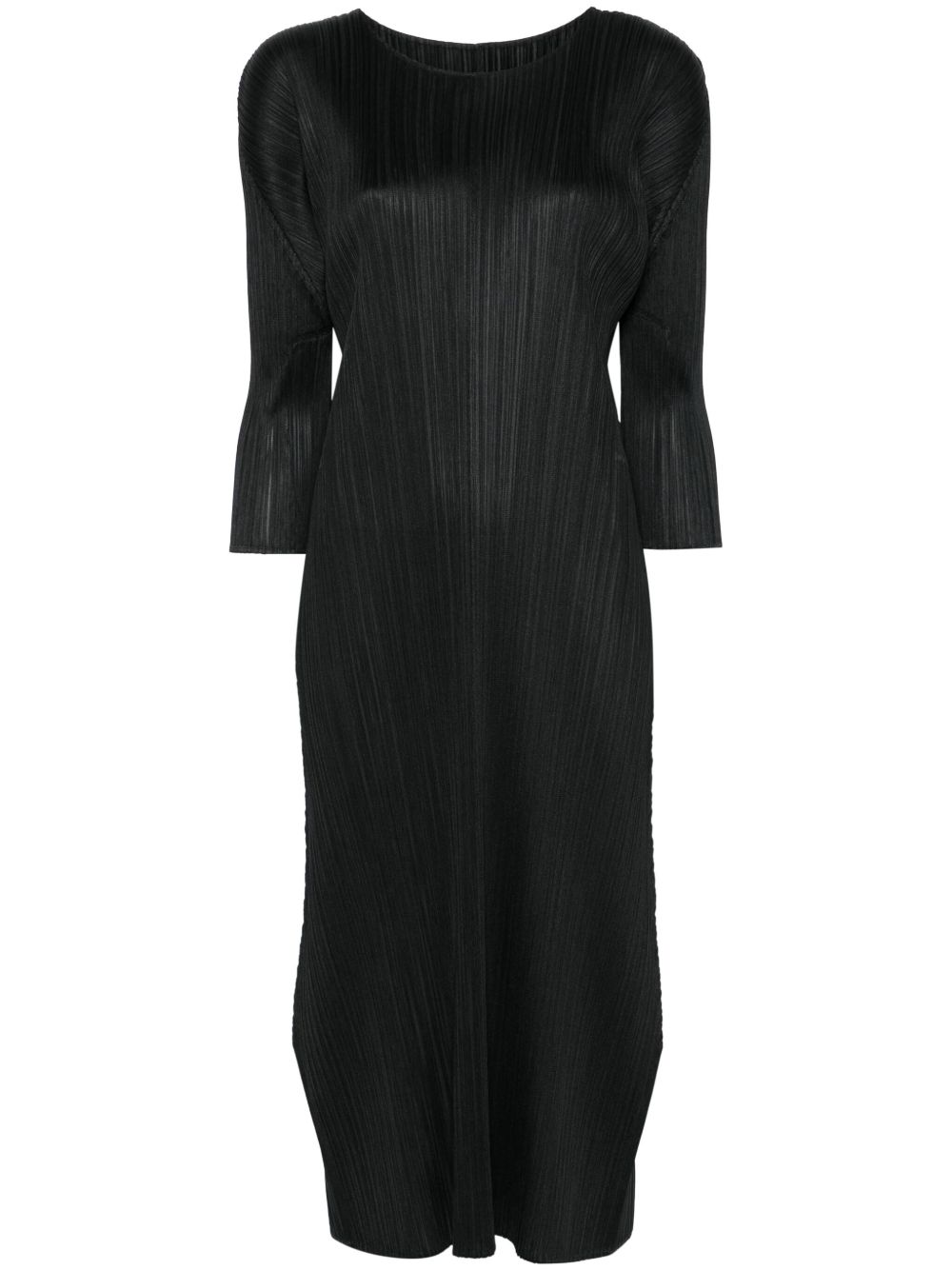 Pleats Please Issey Miyake Monthly Colors: June 中长连衣裙 - 黑色