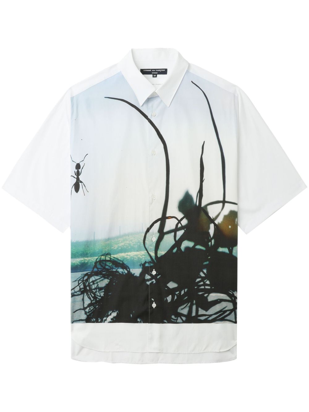 Comme des Garçons Homme 印花短袖T恤 - 白色