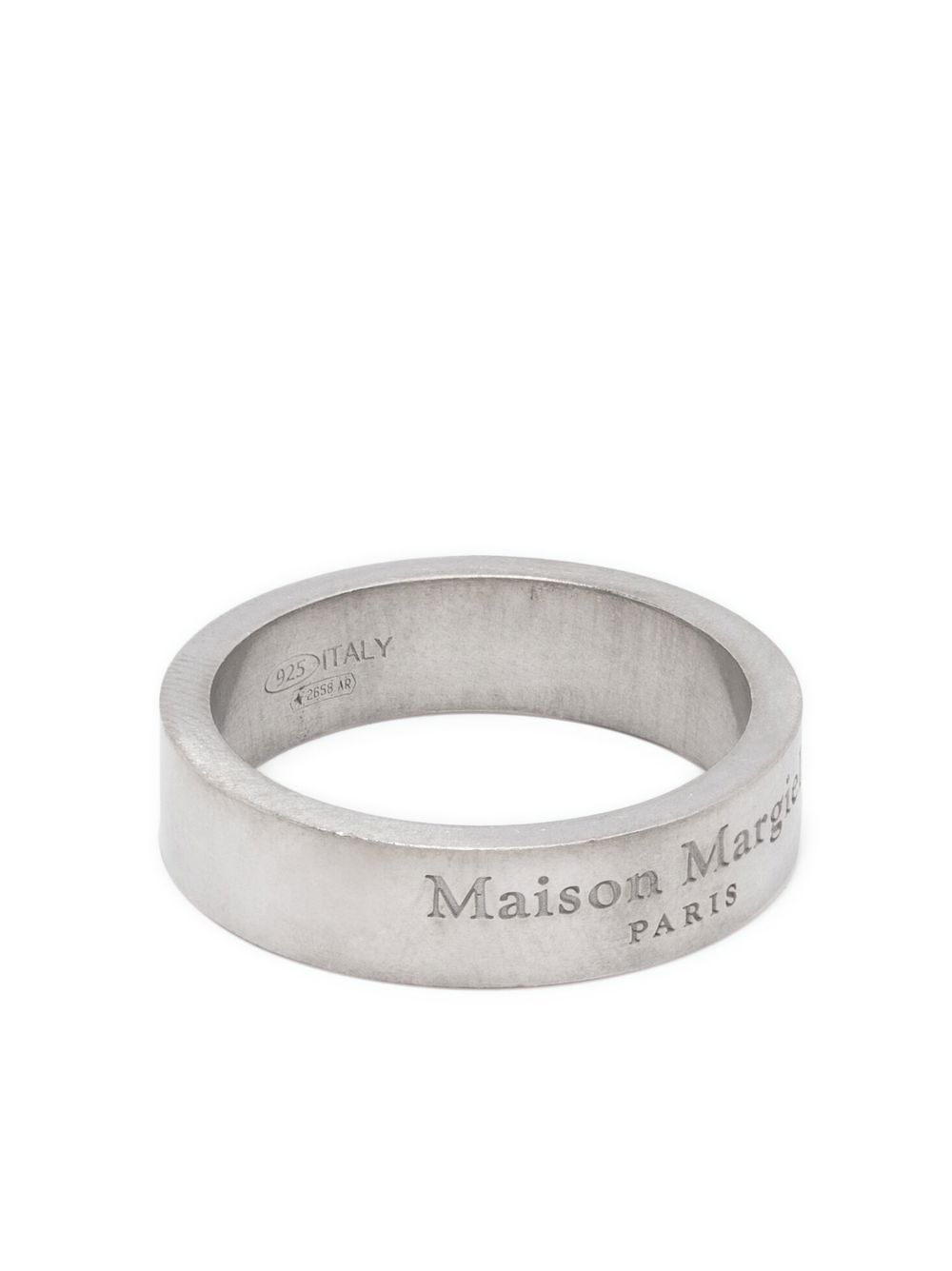 Maison Margiela 马丁·马吉拉时装屋 logo雕刻戒指 - 银色