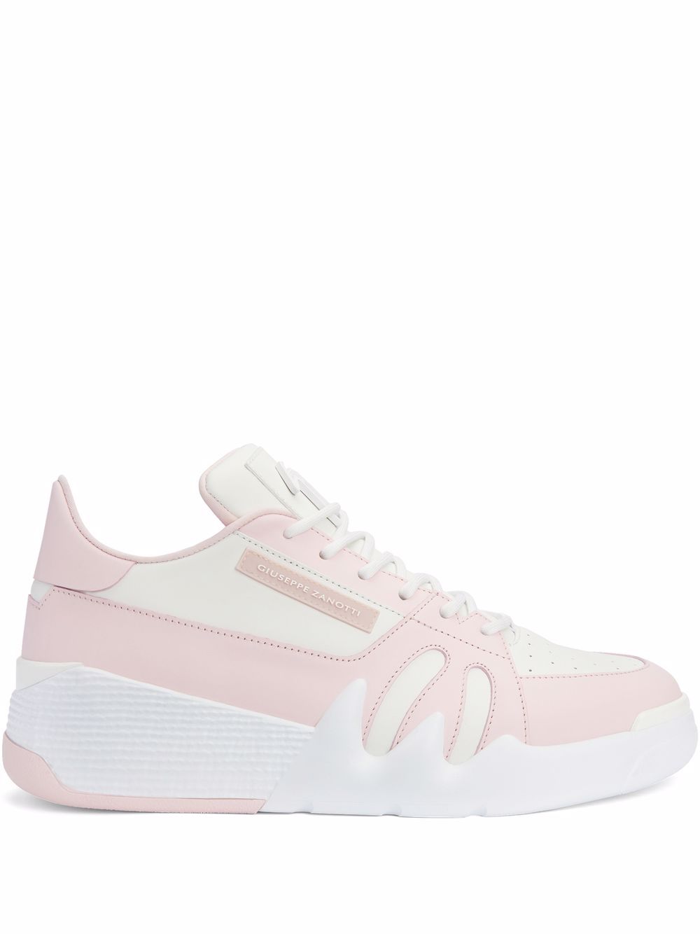 Giuseppe Zanotti Talon 皮质运动鞋 - 白色
