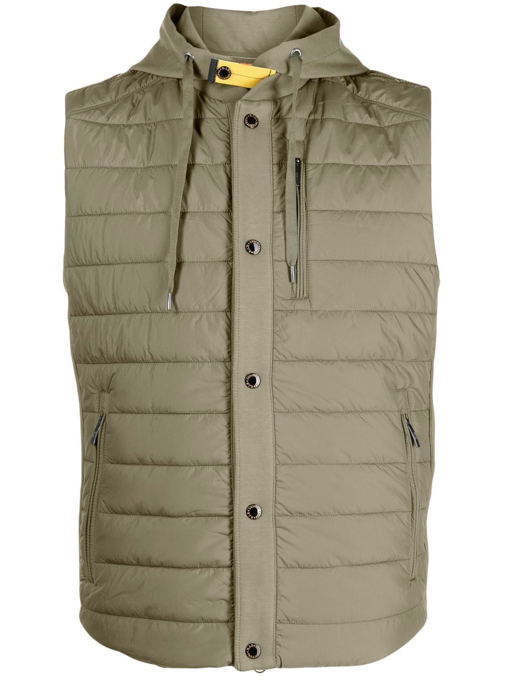 Parajumpers 填充连帽马甲 - 绿色