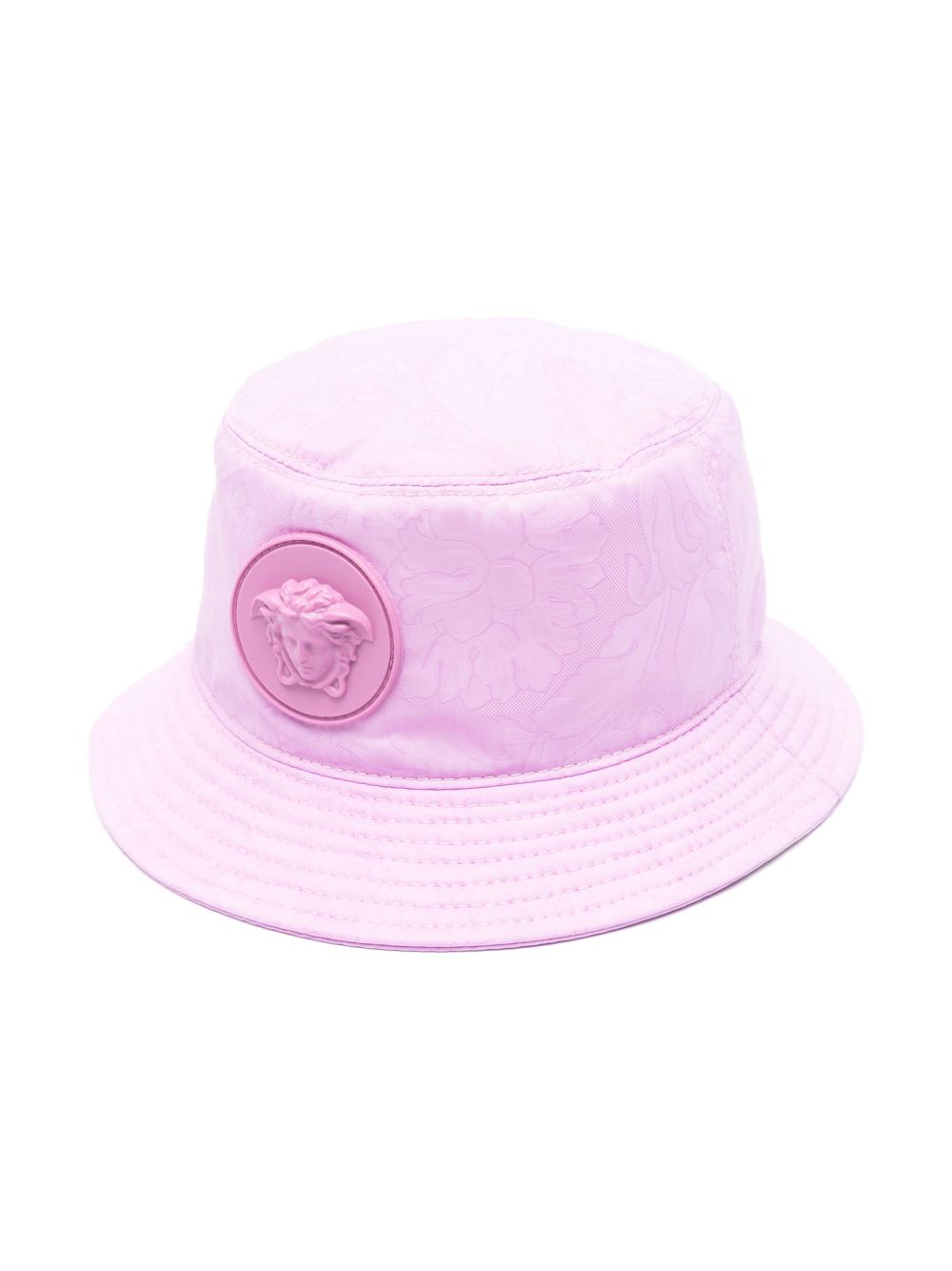 Versace Kids 花卉提花渔夫帽 - 紫色