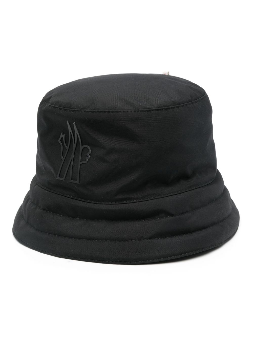 Moncler Grenoble 橡胶logo渔夫帽 - 黑色