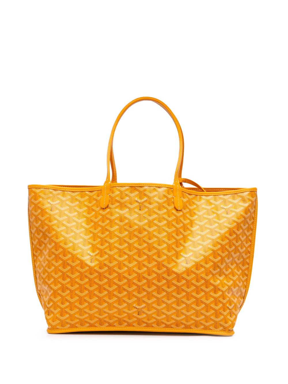 Goyard Pre-Owned Goyardine Reversible Anjou GM 手提包（2021年典藏款） - 黄色