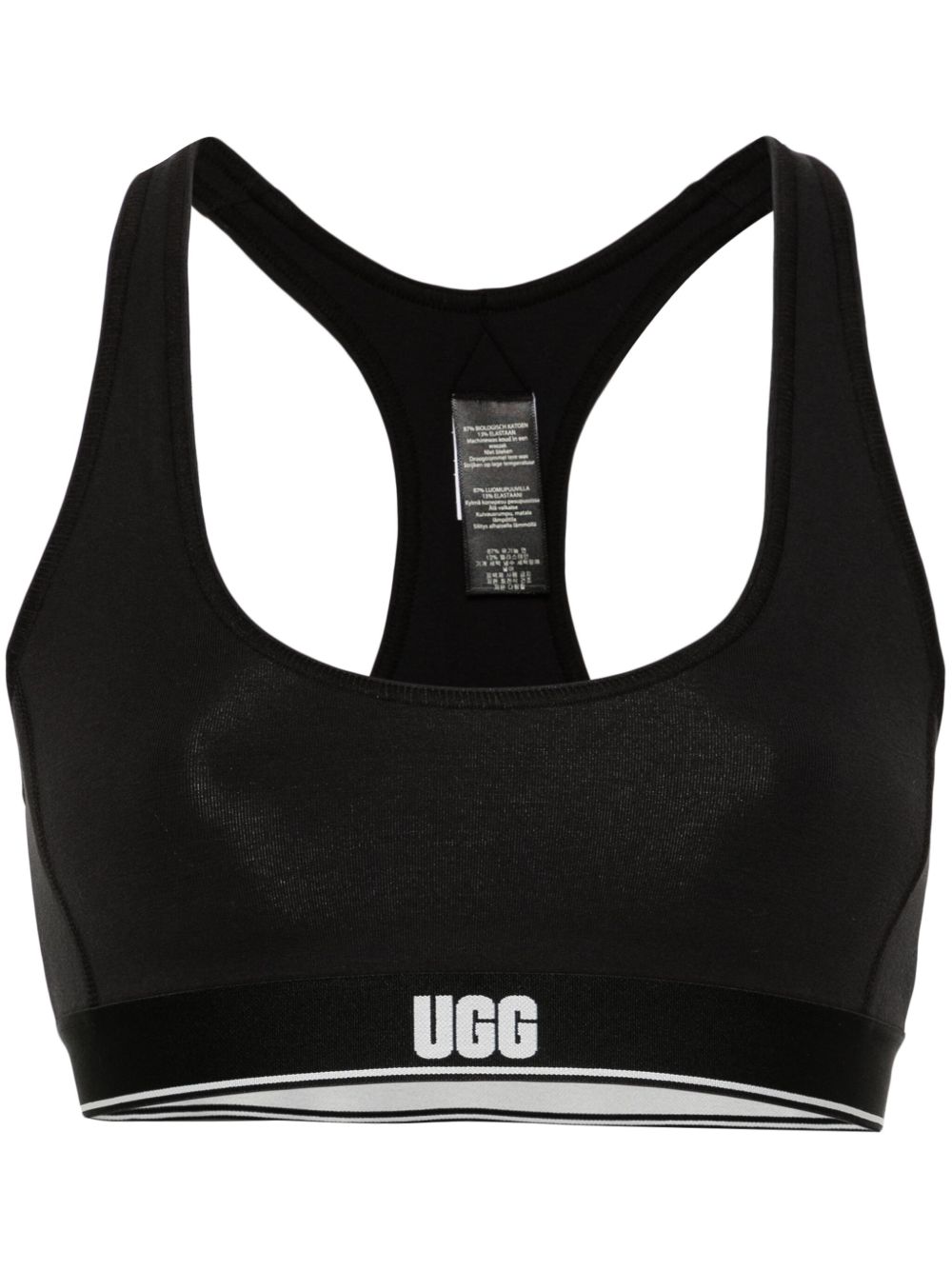 UGG Missy logo底围运动文胸 - 黑色