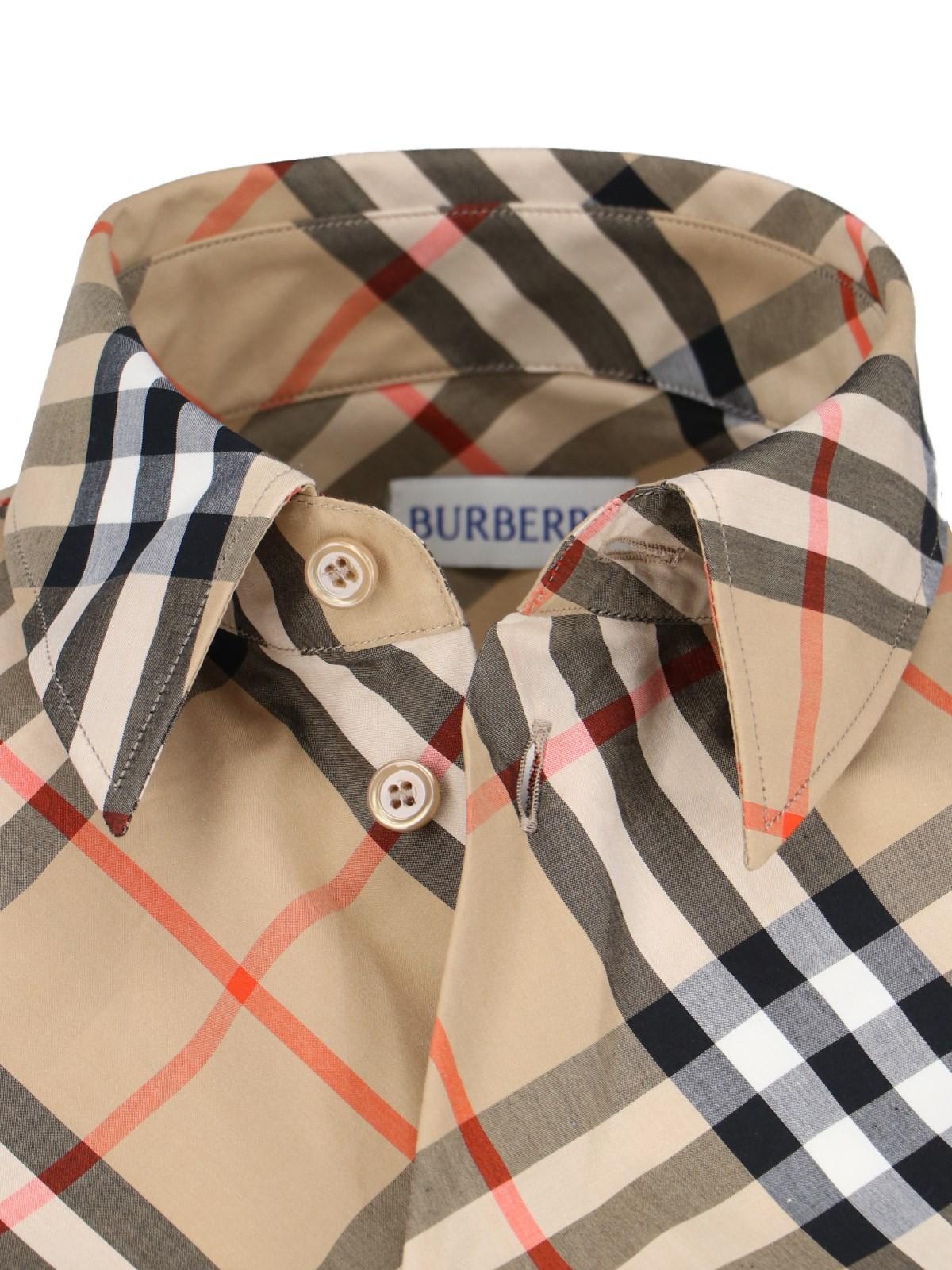 Burberry格纹修身衬衫