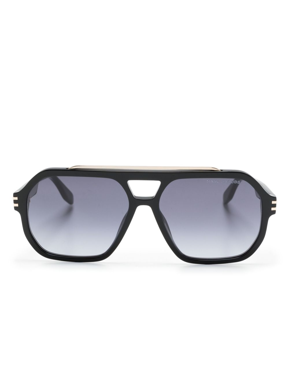 Marc Jacobs Eyewear 753S 飞行员镜框太阳眼镜 - 黑色