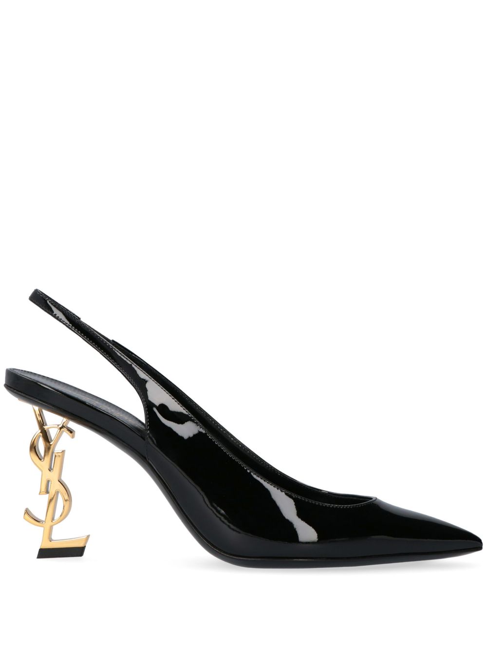 Saint Laurent Opium 裹踝高跟鞋（8.5厘米） - 黑色