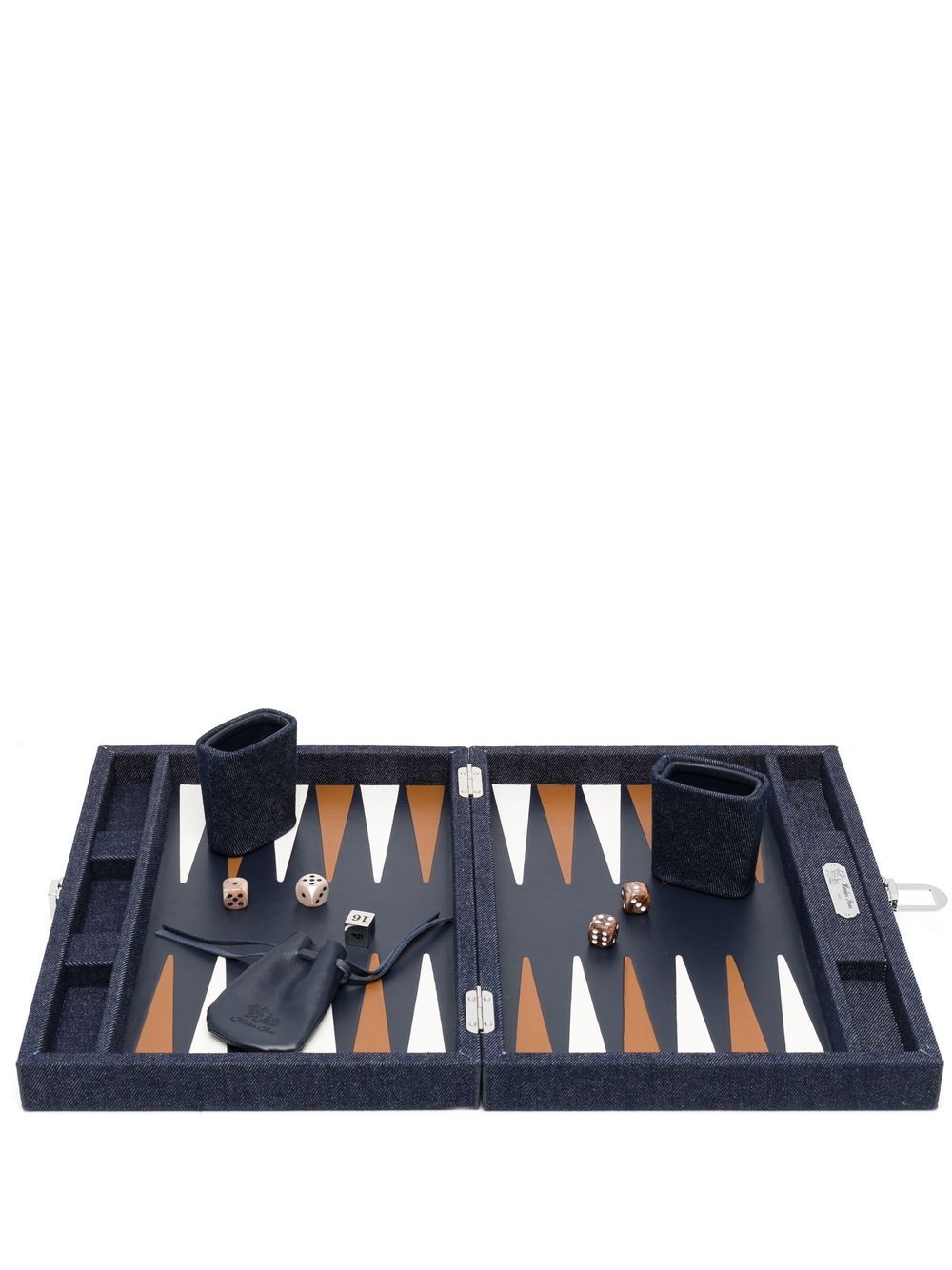 Hector Saxe Daniel Medium Backgammon 套装 - 蓝色