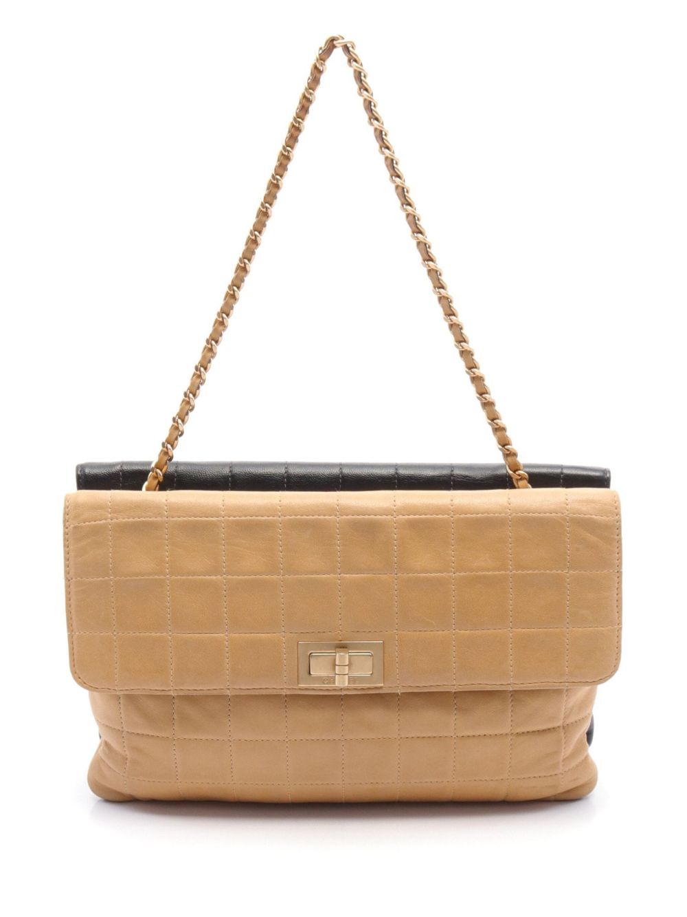 CHANEL Pre-Owned 2.55 Choco Bar 单肩包（2000年典藏款） - 黑色