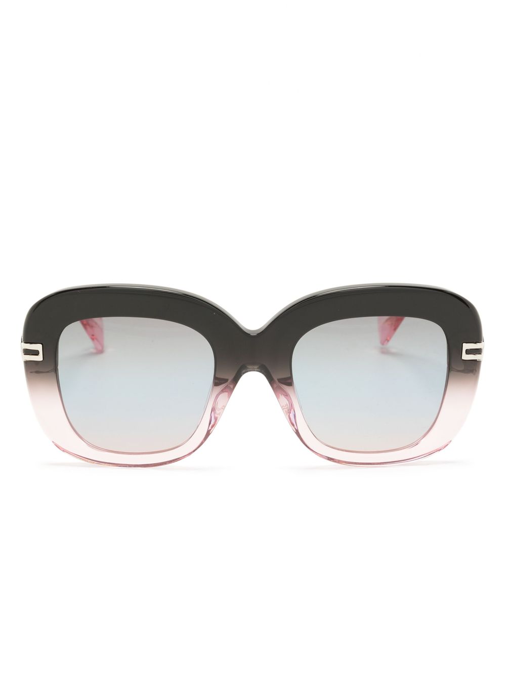 Vivienne Westwood 渐色方框太阳眼镜 - 黑色
