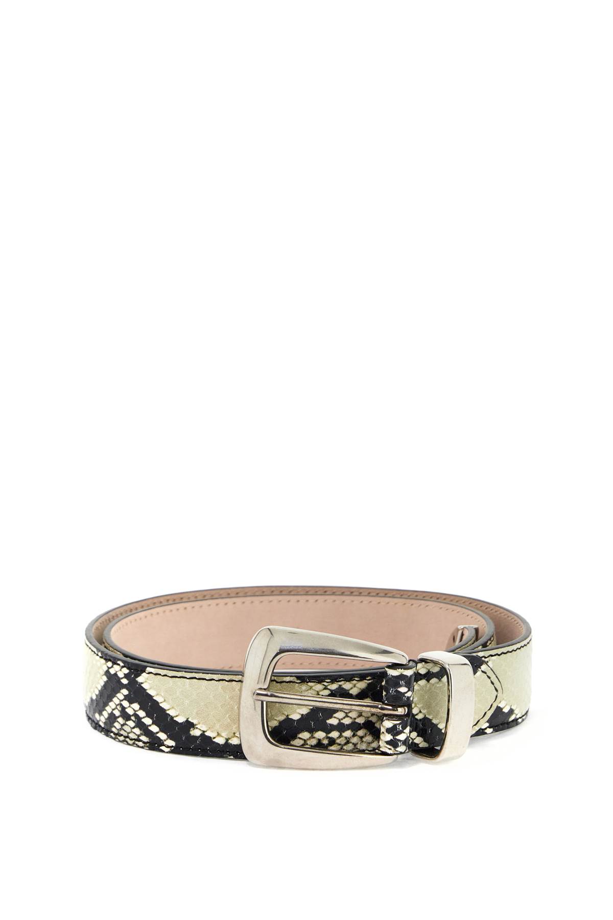 Khaite Benny Python Print Belt