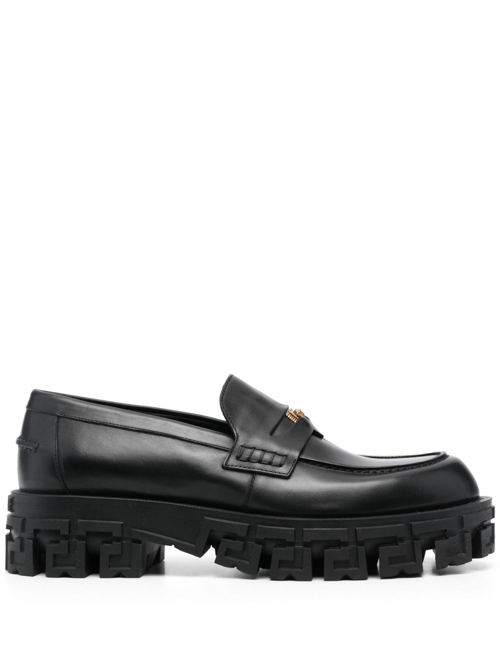 Versace Greca Portico 乐福鞋 - 黑色