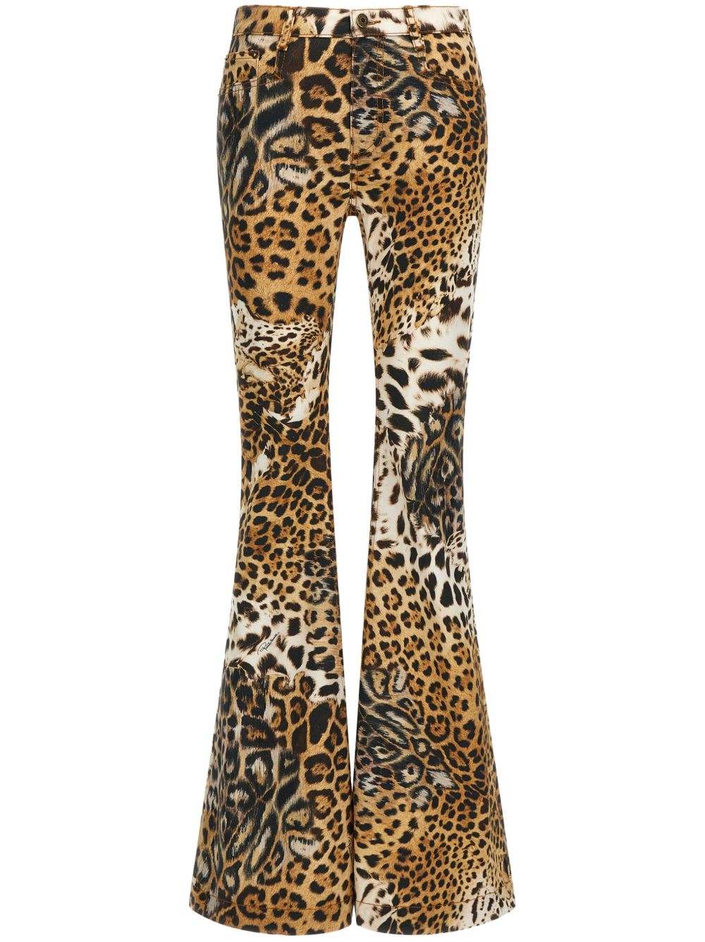 Roberto Cavalli 豹纹喇叭裤 - 504 NATURE