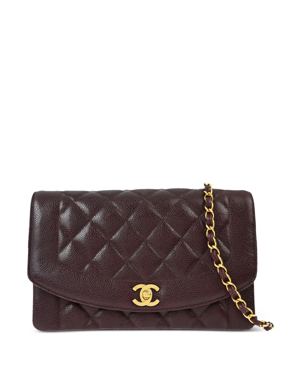 CHANEL Pre-Owned Diana 中号单肩包（1992年典藏款） - 红色