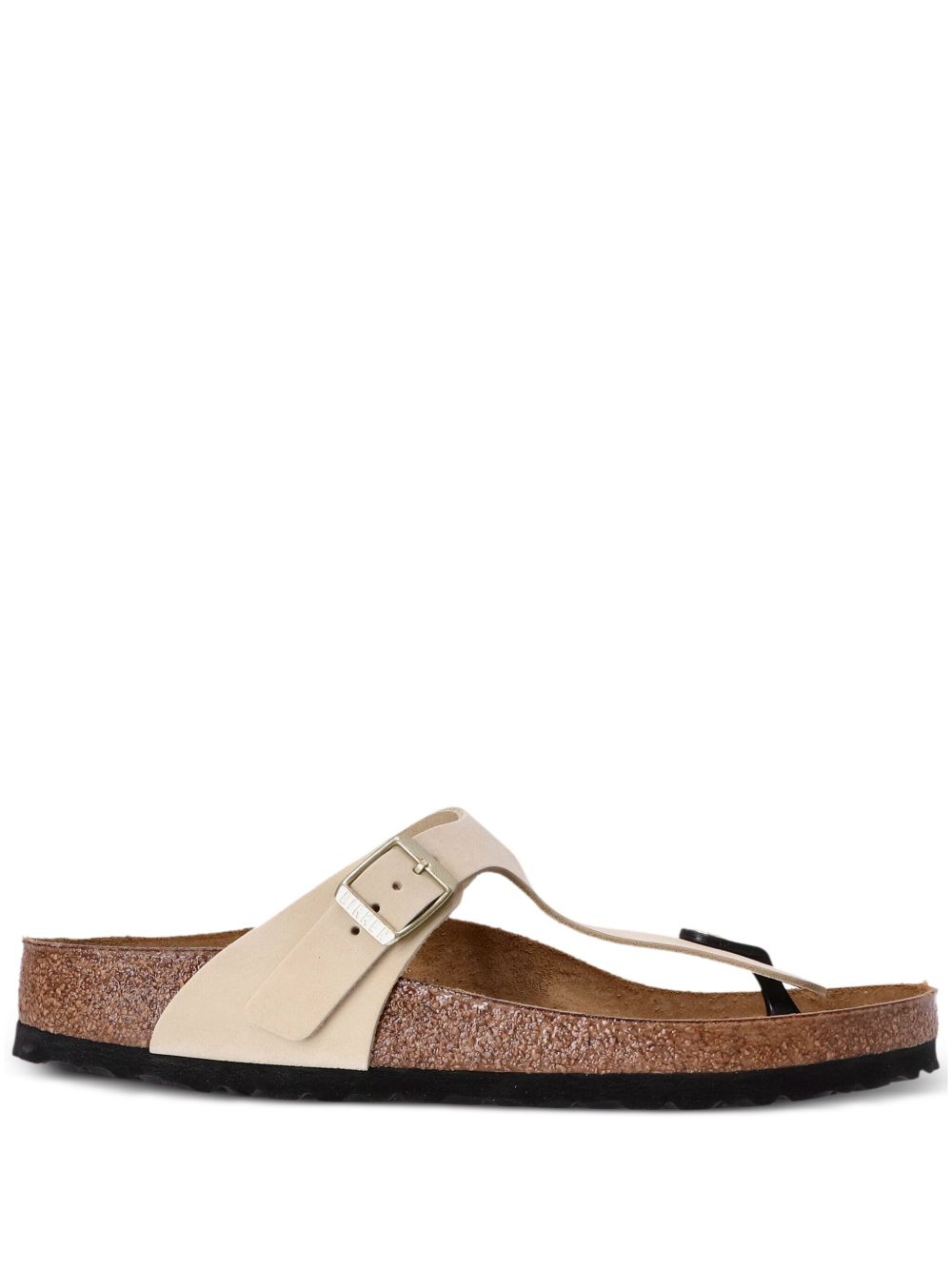 Birkenstock Gizeh 皮质人字拖 - 中性色