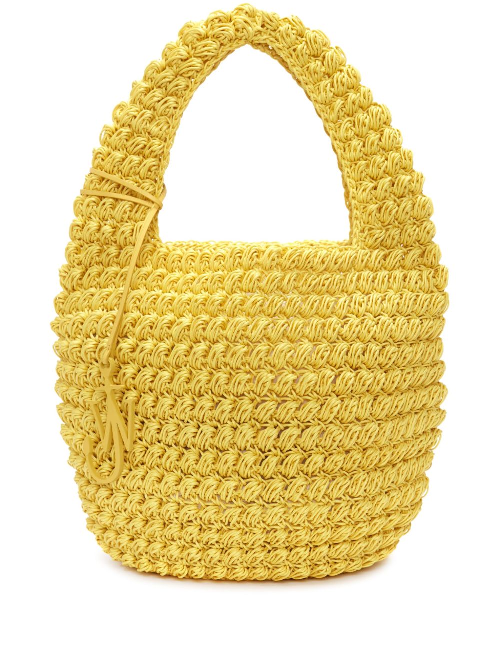 JW Anderson Popcorn 钩编针织大号托特包 - 黄色