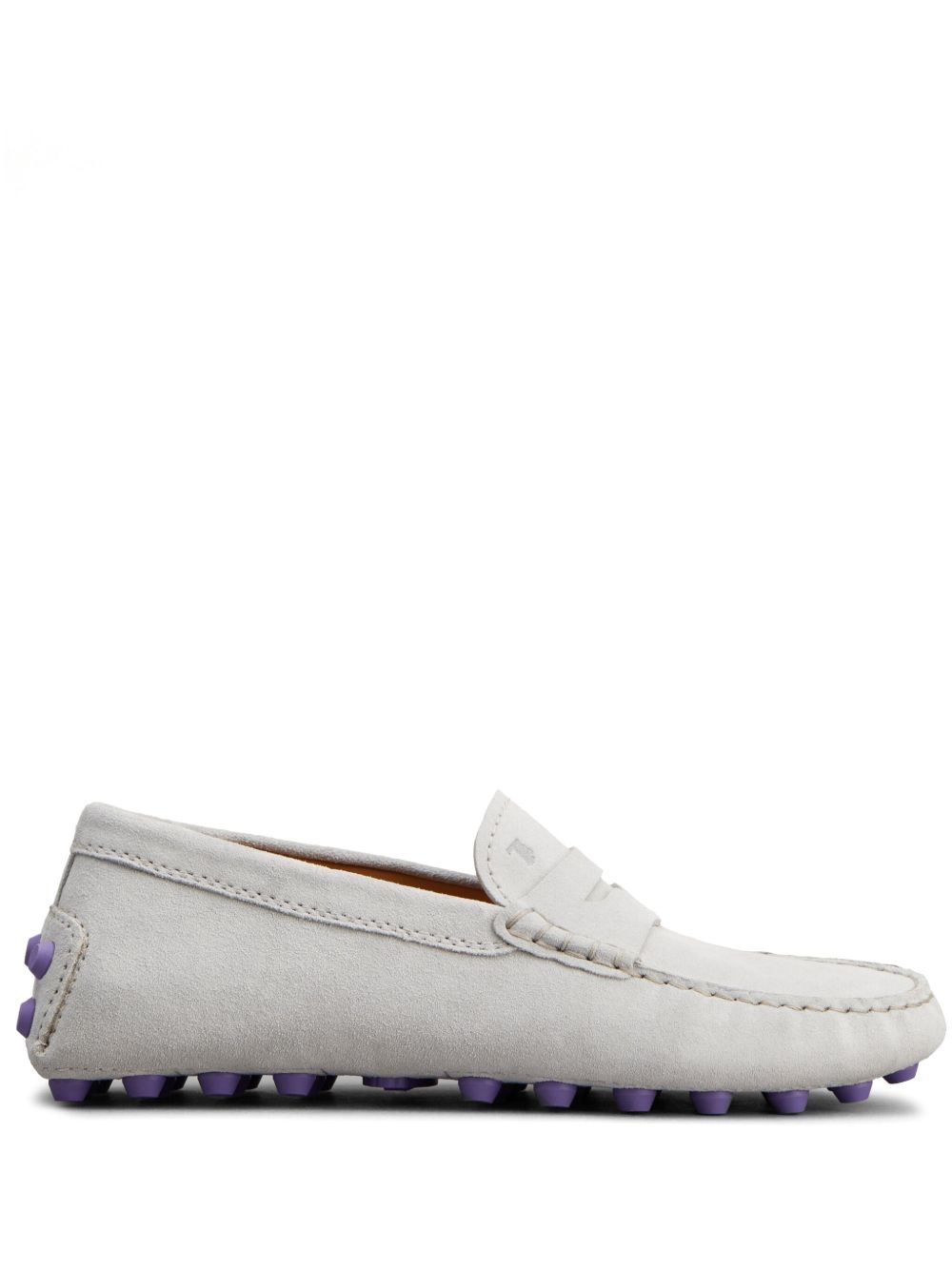 Tod's Gommino logo凹面压花乐福鞋 - 灰色