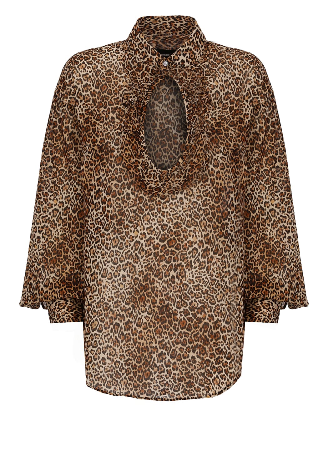 Dsquared2 Animalier Blouse With Cut-out