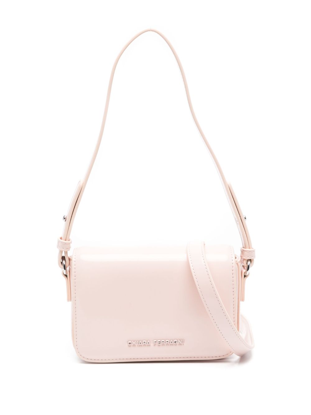 Chiara Ferragni logo单肩包 - 粉色