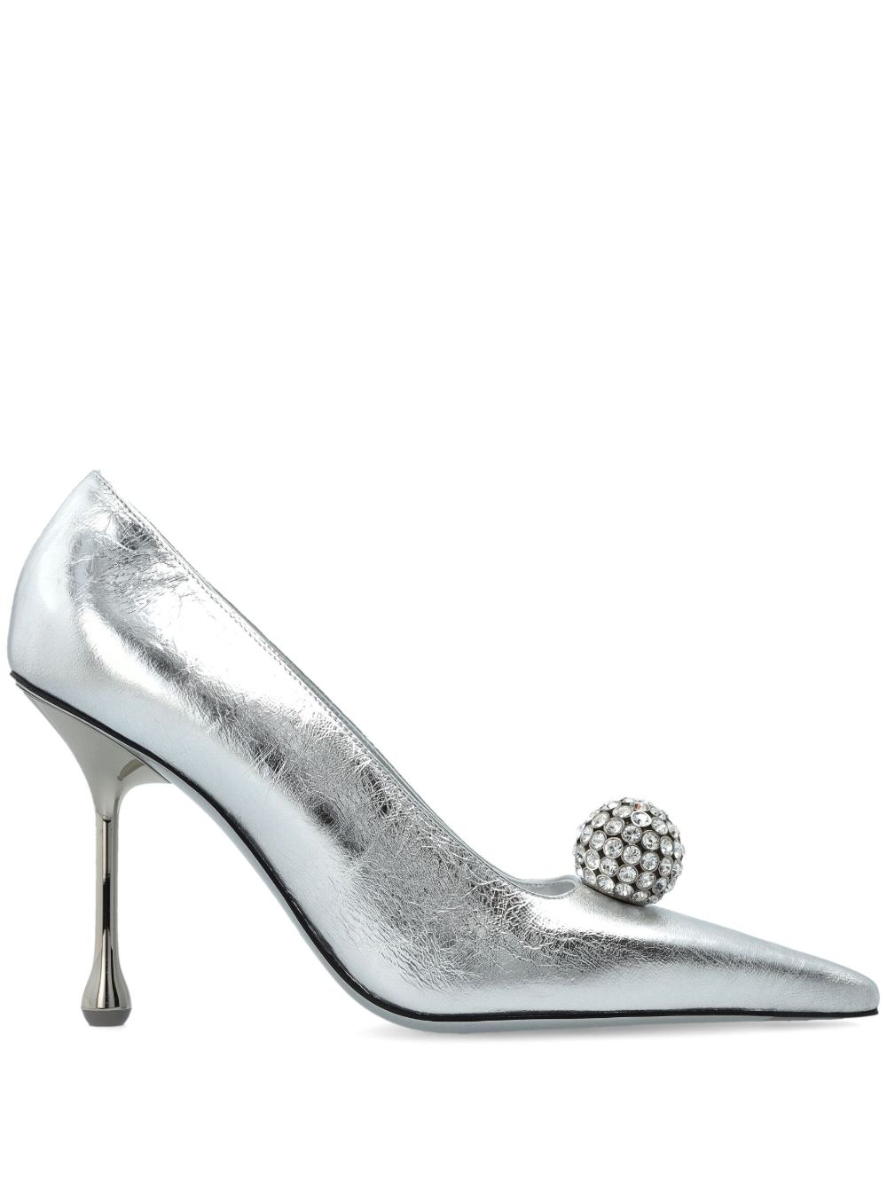 Jimmy Choo Orb 高跟鞋（9.5厘米） - 银色