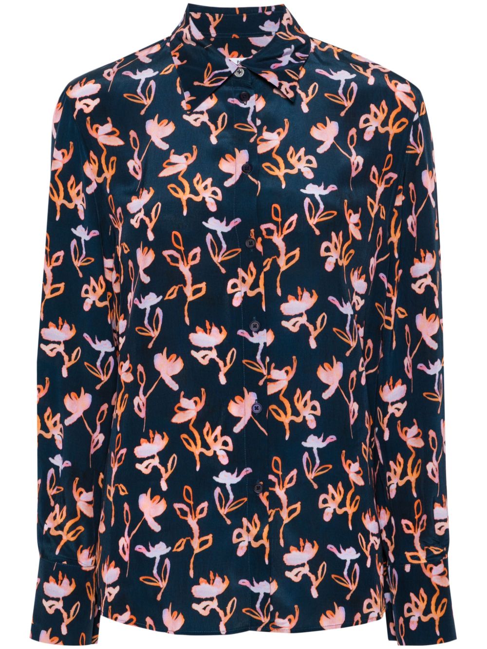 PS Paul Smith Seedhead 印花衬衫 - 蓝色