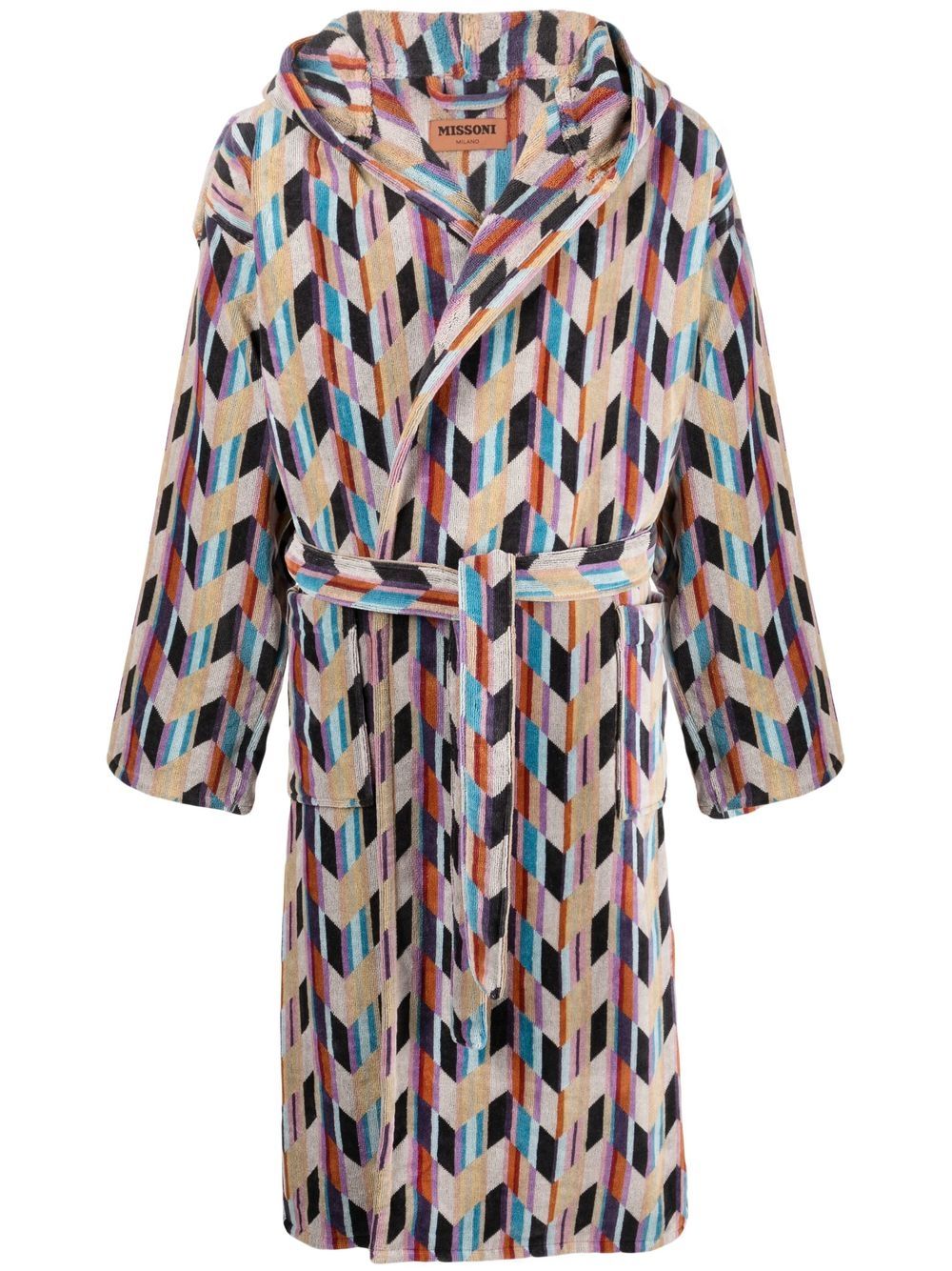 Missoni Home 大面积图案印花浴袍 - 黄色