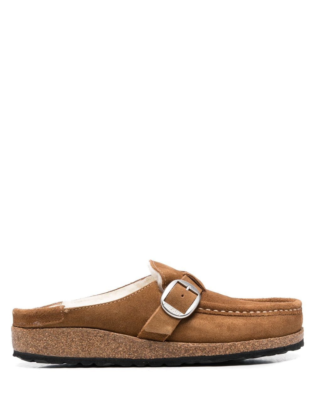 Birkenstock Buckley 套穿式衬里木屐凉鞋 - 褐色