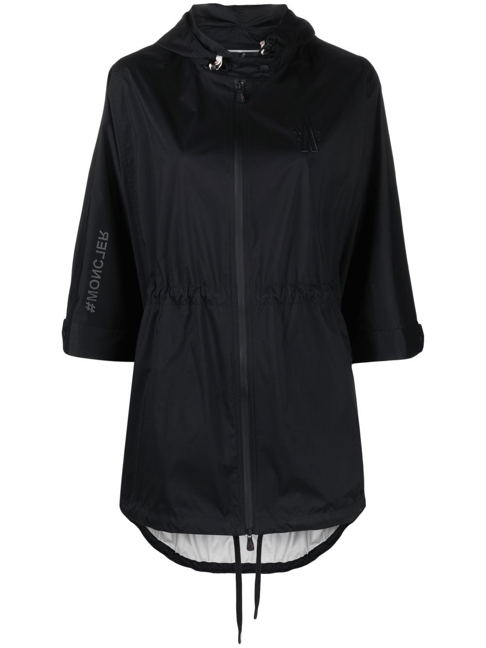 Moncler Grenoble 单排扣连帽外套 - 黑色