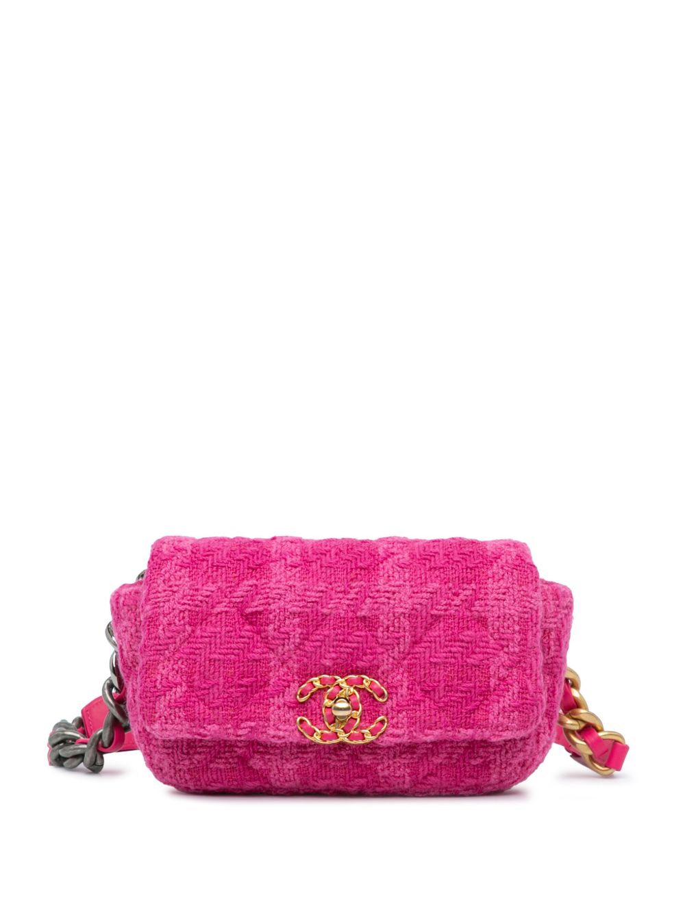 CHANEL Pre-Owned Tweed 19 腰包（2019年典藏款） - 粉色