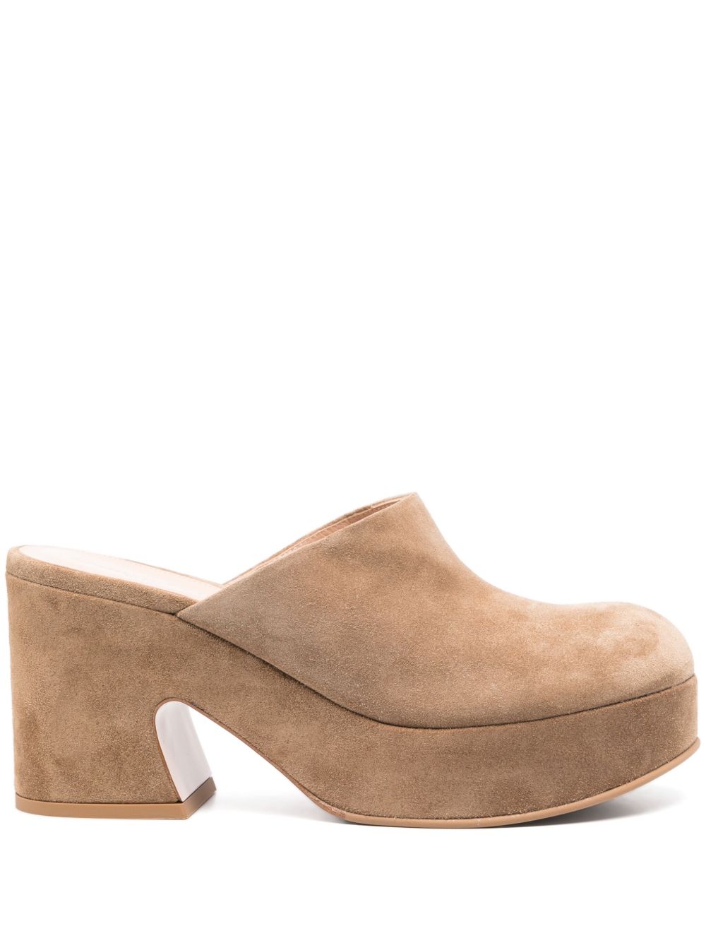 Gianvito Rossi Lyss 高跟穆勒鞋（9厘米） - 褐色