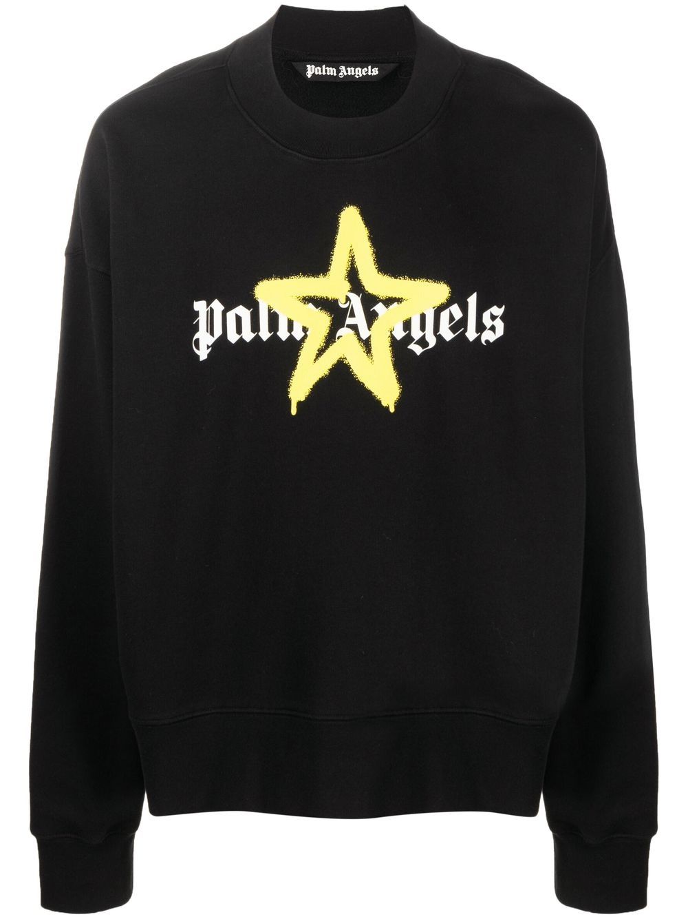 Palm Angels 星星喷雾印花卫衣 - 黑色